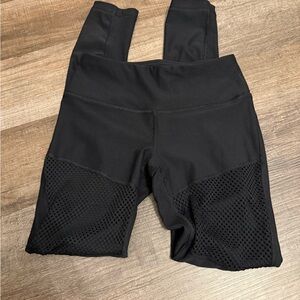 90 Degree By Reflex Black Textured Leggings